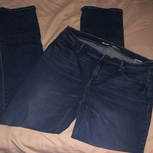 Old navy dark wash bootcut jeans
